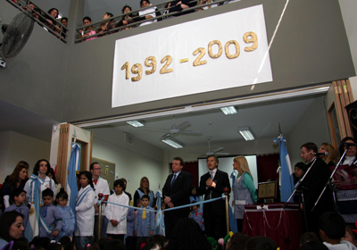 El jefe de Gobierno porteo, Mauricio Macri, junto al Ministro de Educacin, Mariano Narodowski, inaugur la Escuela Infantil N 7 Padre Daniel de la Sierra. Foto: Sandra Hernandez/cs-GCBA.
