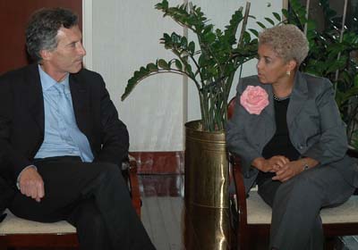 El jefe de Gobierno firm convenios con la Alcaldesa de Atlanta Shirley Franklin. Foto: GCBA.