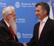 El jefe de Gobierno distingui al Premio Nobel de Economa Robert Aumann