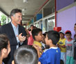 Macri visit una escuela de la zona sur que integra el programa de actividades vacacionales