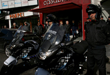 policia metropolitana y motos