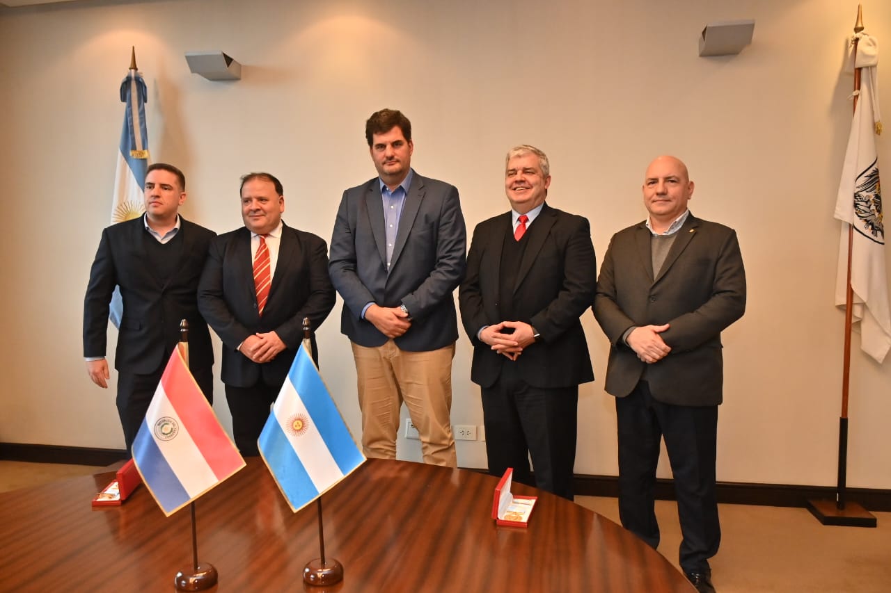 Burzaco recibió al futuro ministro del Interior de Paraguay
