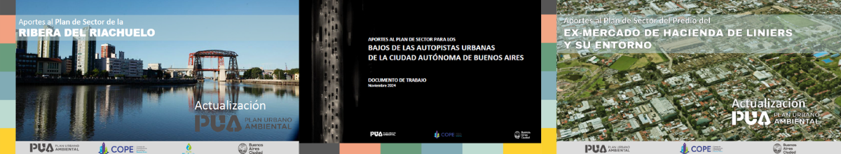 Collage de 3 informes de Aportes al Sector