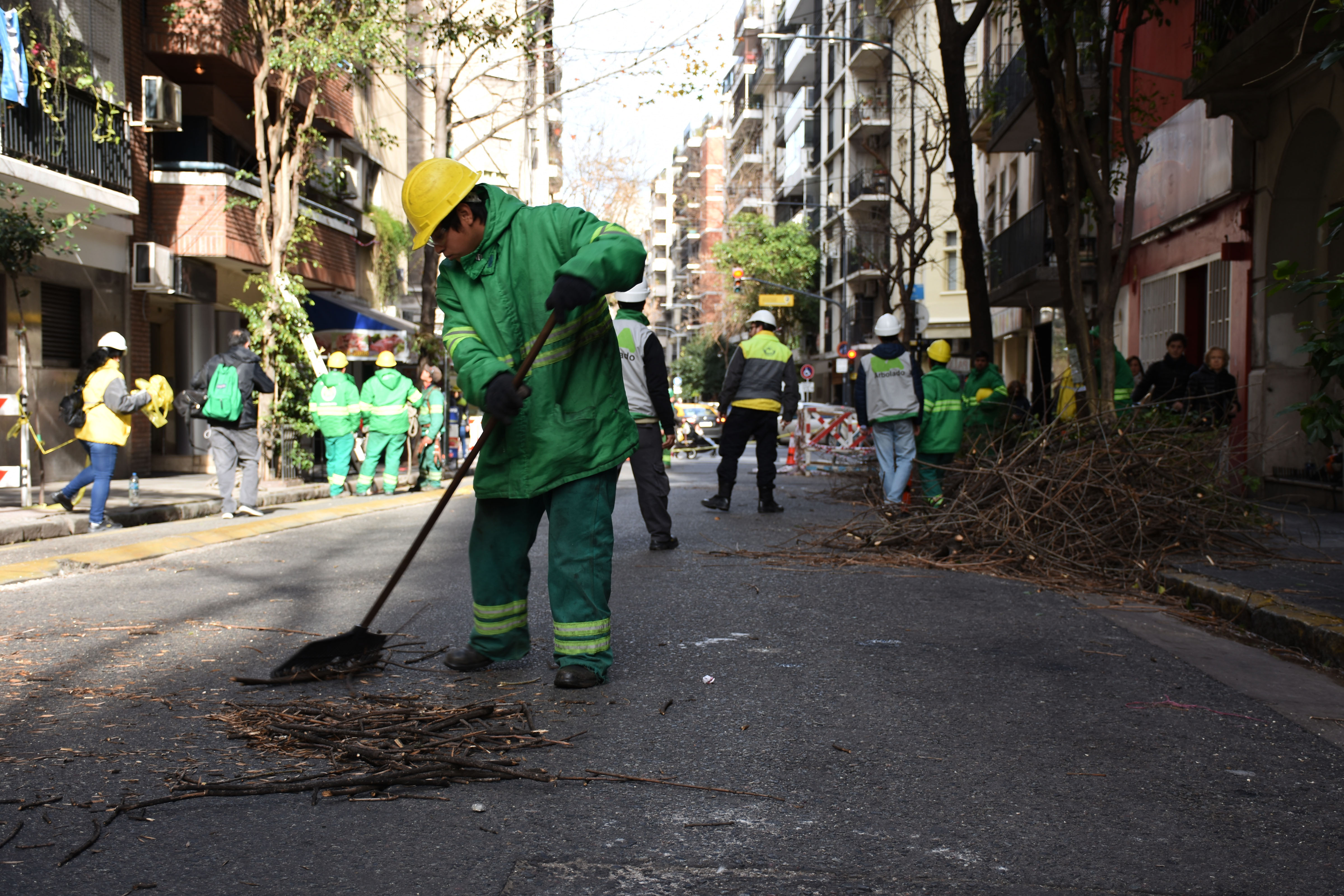Comienzan los trabajos de poda verde en las Comunas de la Ciudad