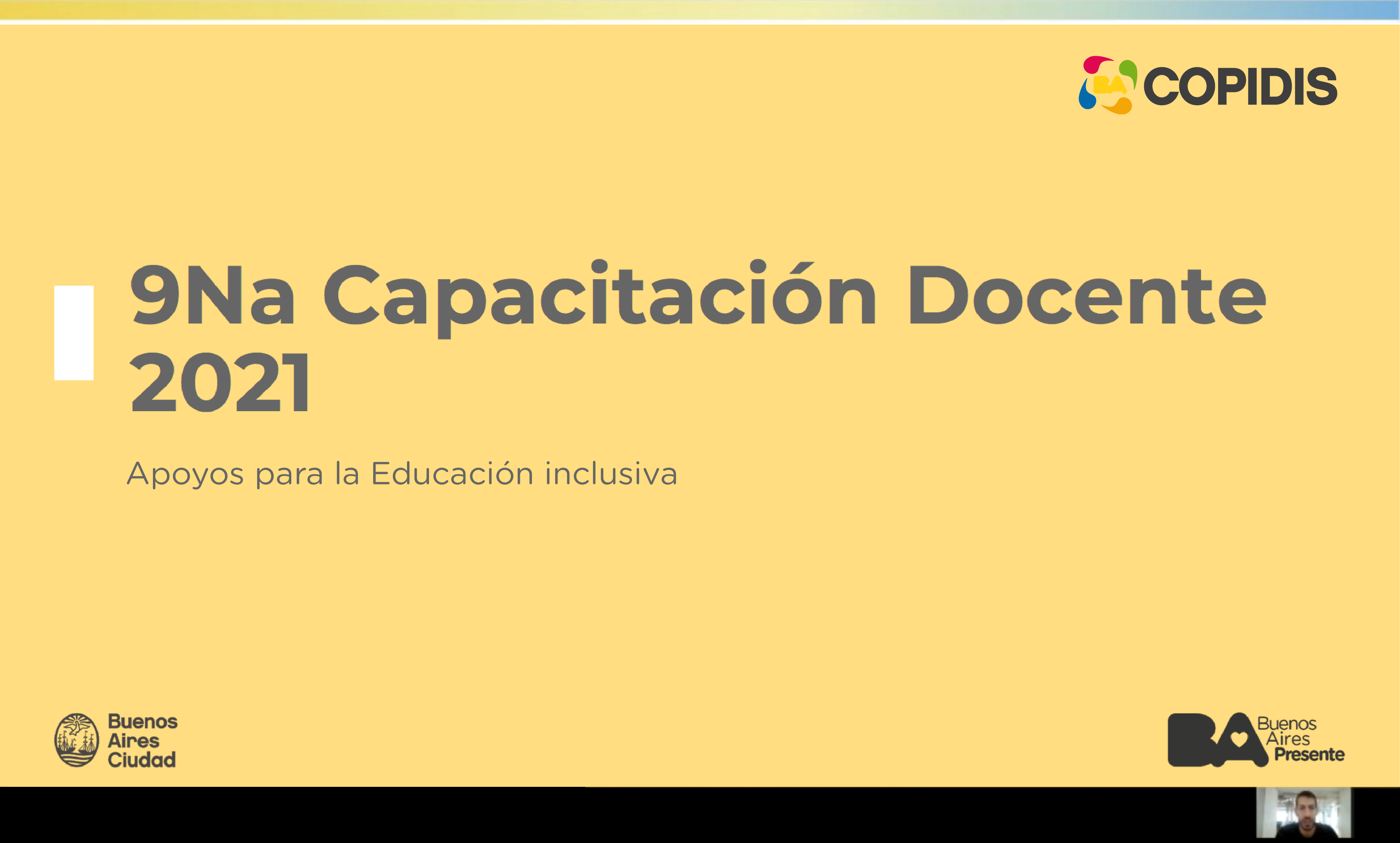 Lanzamiento de la Capacitación Docente 9na Edición 2021 "Apoyos para la Educación Inclusiva" 