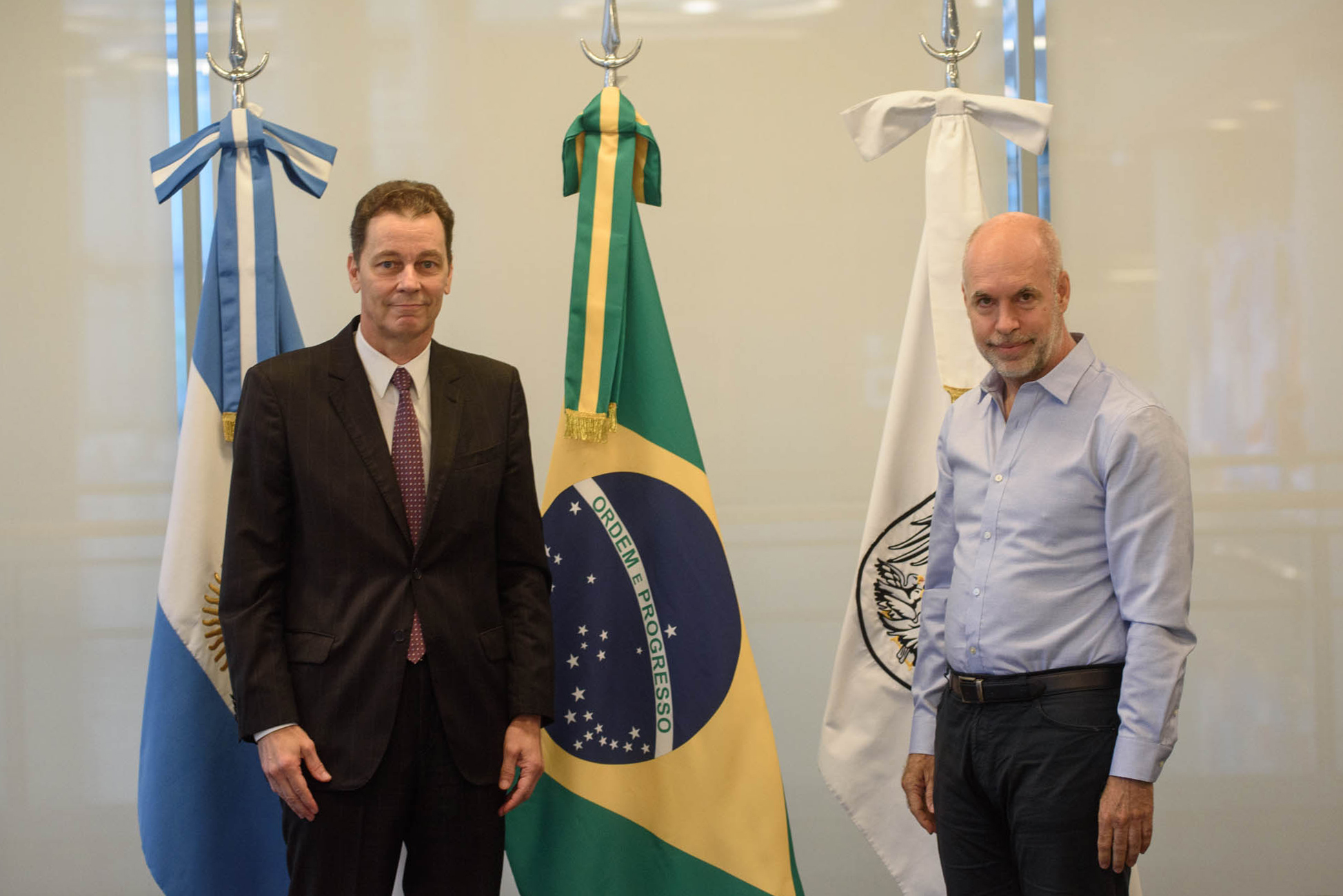 Rodríguez Larreta se reunió con el embajador de Brasil