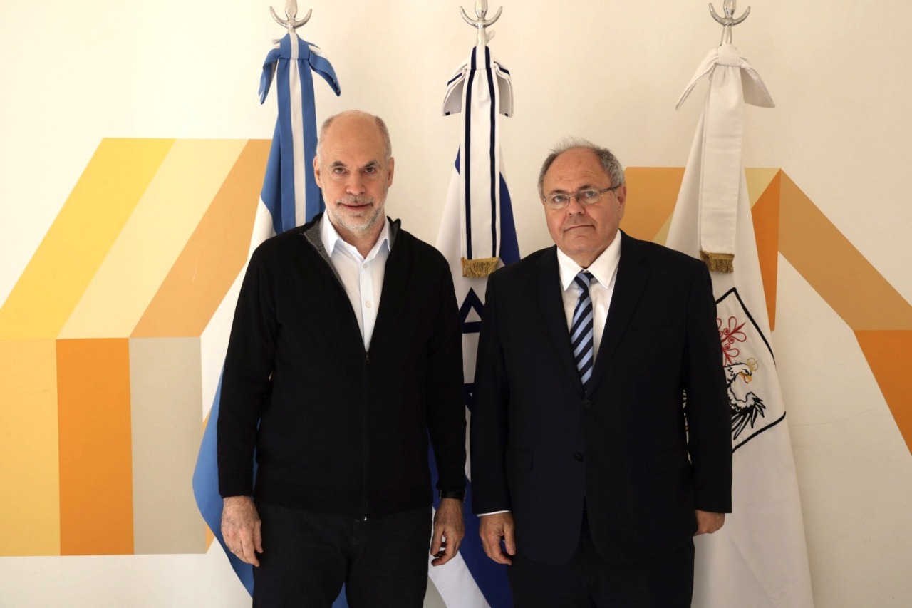 Horacio Rodríguez Larreta recibió a Dani Dayan, presidente del Museo del Holocausto de Israel, y a Galit Ronen, embajadora de Israel
