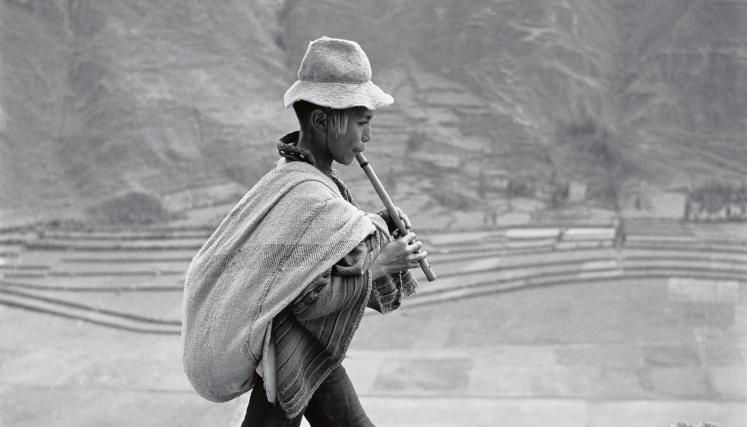 En camino a Cuzco, Valle Sagrado, Perú, 1954. (Detalle)