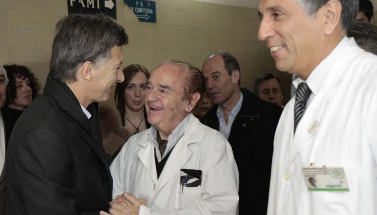 El jefe de Gobierno de la Ciudad de Buenos Aires, Mauricio Macri, inauguró una Cámara Gamma y un Tomógrafo en el Hospital Argerich. Foto: Mariana Sapriza-gv/GCBA.