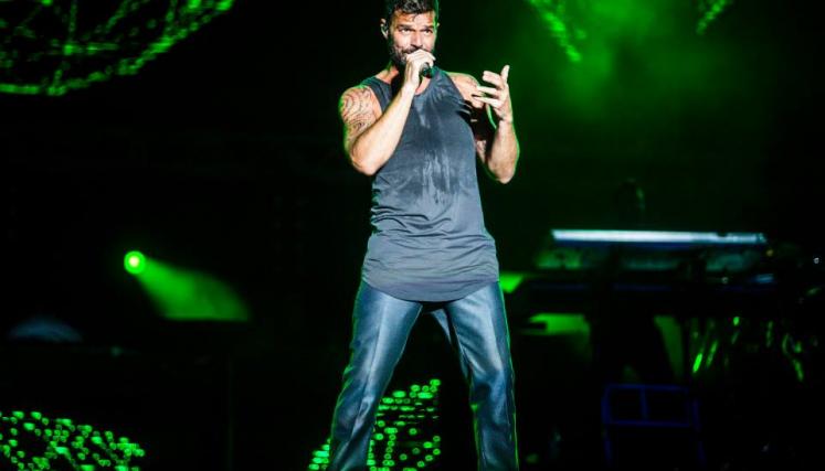 Ricky Martin ofreció ayer en Ciudad del Rock un recital a beneficio de los 53 Centros de Primera Infancia (CPI) de la Ciudad. Foto: Festivales/GCBA.