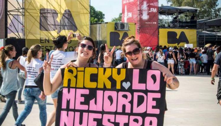 Ricky Martin ofreció ayer en Ciudad del Rock un recital a beneficio de los 53 Centros de Primera Infancia (CPI) de la Ciudad. Foto: Festivales/GCBA.