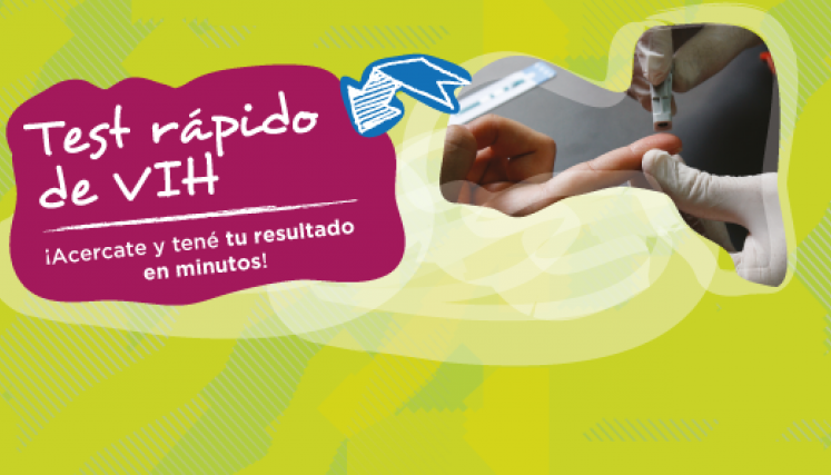 Test rápido de VIH en la Ciudad. Imagen: Ministerio de Salud/GCBA.
