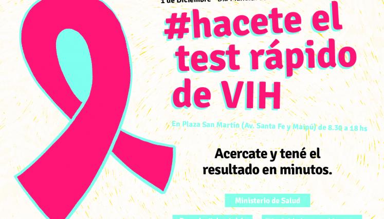 Campaña de promoción del test rápido de VIH. Foto: BA Joven/GCBA.