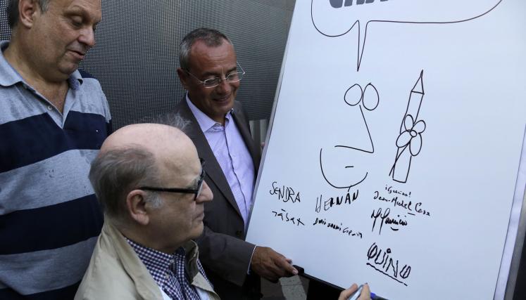 El creador de "Mafalda" firmó un mensaje solidario