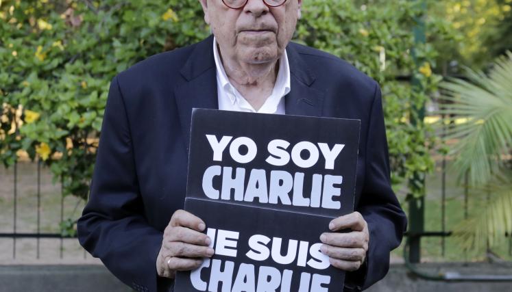 Hermenegildo Sábat se sumó a la consigna "Yo soy Charlie"
