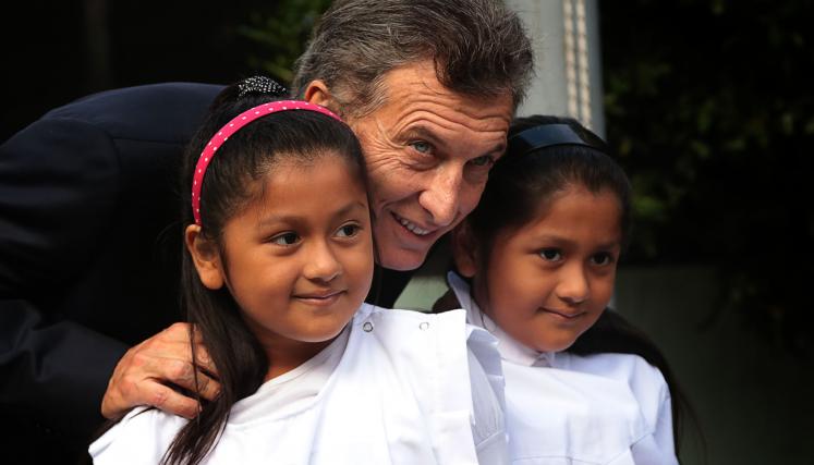 El jefe de Gobierno porteño, Mauricio Macri, asistió a una escuela primaria en el primer día de clases de los establecimientos de la Ciudad de Buenos Aires. Foto: Sandra Hernández-gv/GCBA.