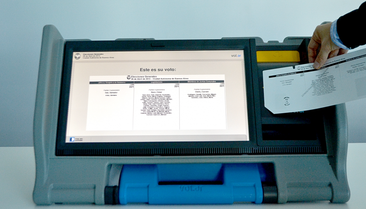Cómo votar con la Boleta Única Electrónica. Foto: Matías Laffourcade/GCBA.