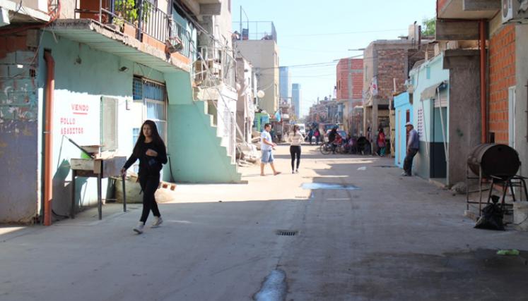 Las calles antes de las obras de infraestructura en las Villa 31 y 31 bis. Foto: Secretaría de Hábitat e Inclusión/ GCBA.