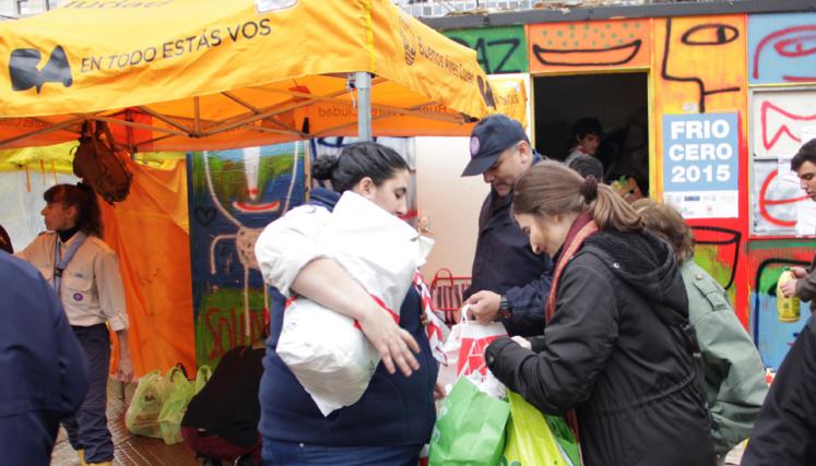 Puntos de donación y recepción de ayuda en la Ciudad. Foto: BA Solidaria.