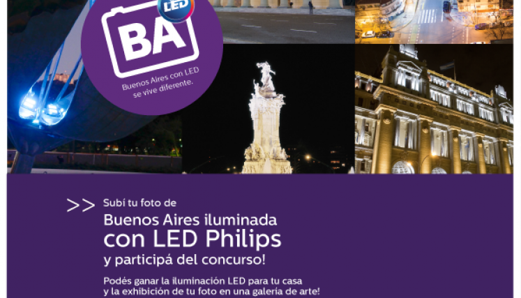 El concurso Buenos Aires LED premiará a las mejores fotografías de la ciudad iluminadas con LED.