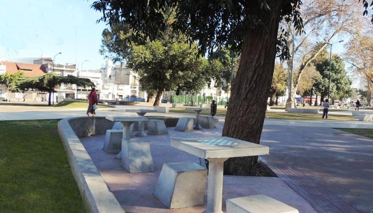 Remodelación Plaza Garay. Foto del FB de Horacio Rodríguez Larreta/GCBA.