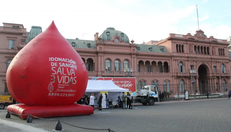 Jornada de Donación Voluntaria de Sangre en Casa Rosada