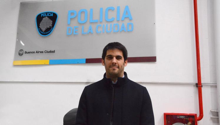 Santiago García Moritan Director de Logística y Distribución de la Policía de la Ciudad 