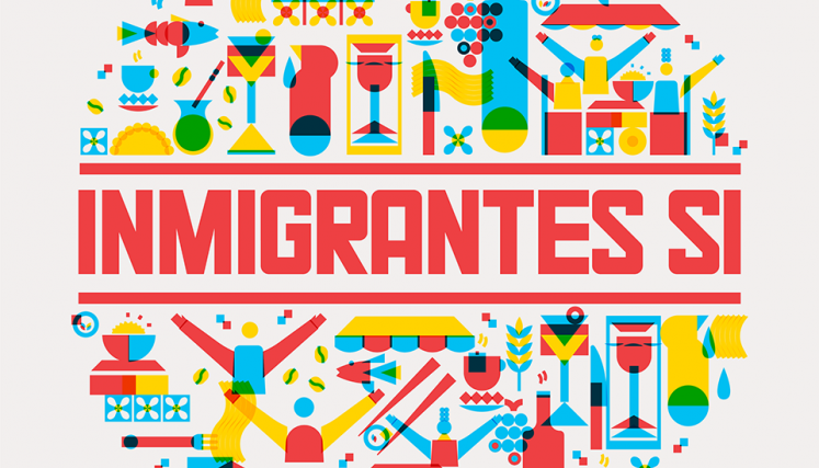 Inmigrantes sí. Foto del Centro Cultural Recoleta
