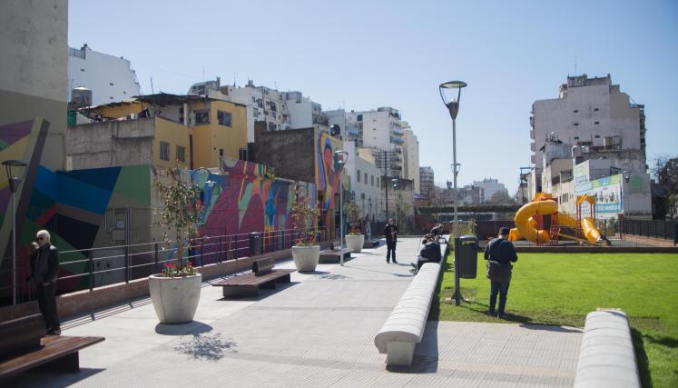 La Ciudad inauguró un Parque Lineal en Almagro