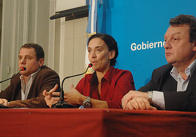 El Ministro de Ambiente y Espacio Pblico, Juan Pablo Piccardo, la vicejefa de Gobierno, Gabriela Michetti y el Ministro de Educacin, Mariano Narodowski.