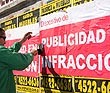 Macri particip de un operativo contra carteles publicitarios en infraccin
