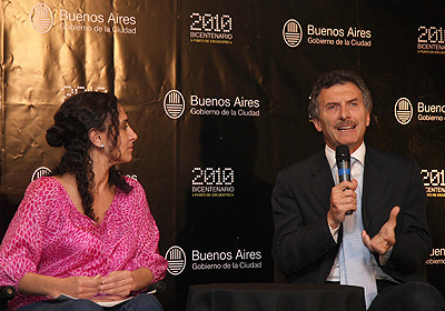 El jefe de Gobierno porteo, Mauricio Macri, y la vicejefa, Gabriela Michetti, inauguraron la Exposicin de Ideas del Bicentenario Buenos Aires 2010, Punto de Encuentro. Foto:GCBA.