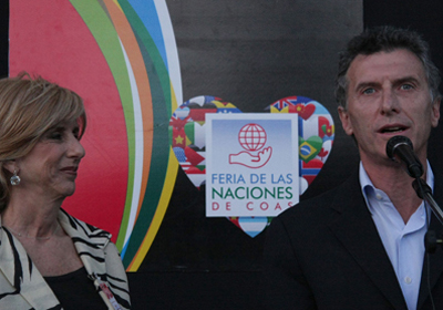 El Jefe de Gobierno porteo, Mauricio Macri, inaugur en la noche de hoy una nueva edicion de "La feria de las naciones" organizado por COAS, en el Centro Municipal de Exposiciones.- Foto: Nahuel Padrevecchi-gv/GCBA