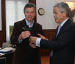 Mauricio Macri recibi hoy en el Palacio Municipal al embajador chino