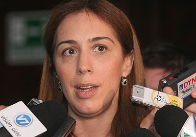 La Ministra de Desarrollo Social, Mara Eugenia Vidal, formula declaraciones a la prensa  luego de participar de la reunin de Gabinete. Foto: Sandra Hernandez-gv/GCBA.
