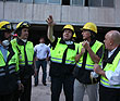 Mauricio Macri supervis tareas de emergencias en el edificio que colaps