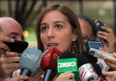 La vicejefa de Gobierno, Mara Eugenia Vidal, tras la reunin semanal del gabinete porteo. Foto:Sandra Hernndez/GCBA