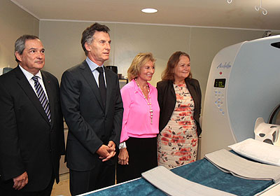 El jefe de Gobierno de la Ciudad de Buenos Aires, Mauricio Macri, present el nuevo tomgrafo incorporado al Hospital Fernndez. Foto: Mariana Sapriza-gv/GCBA.