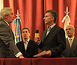 Macri tom juramento al nuevo Procurador General, Julio Conte Grand