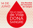 14 de junio, Da Mundial del Donante de Sangre