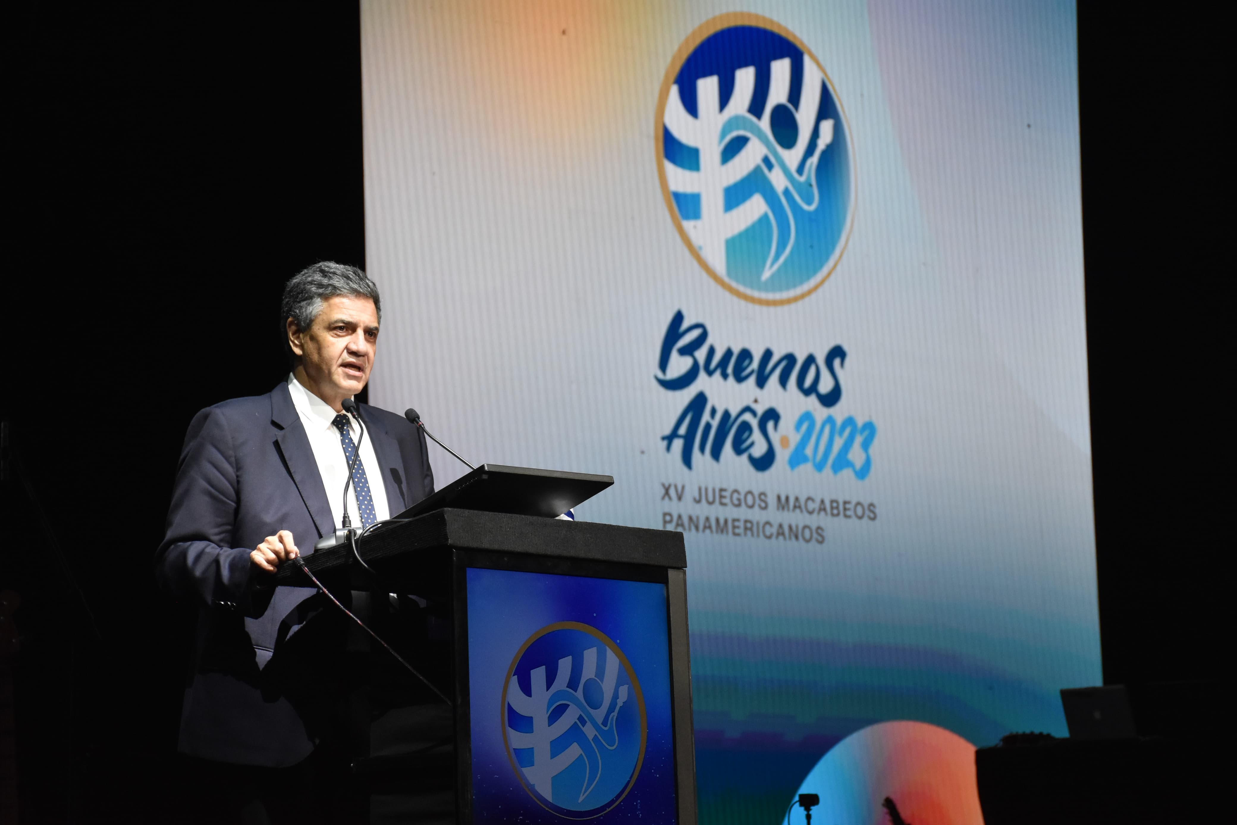 El Jefe de Gobierno participó de la apertura de los Juegos Macabeos 2023