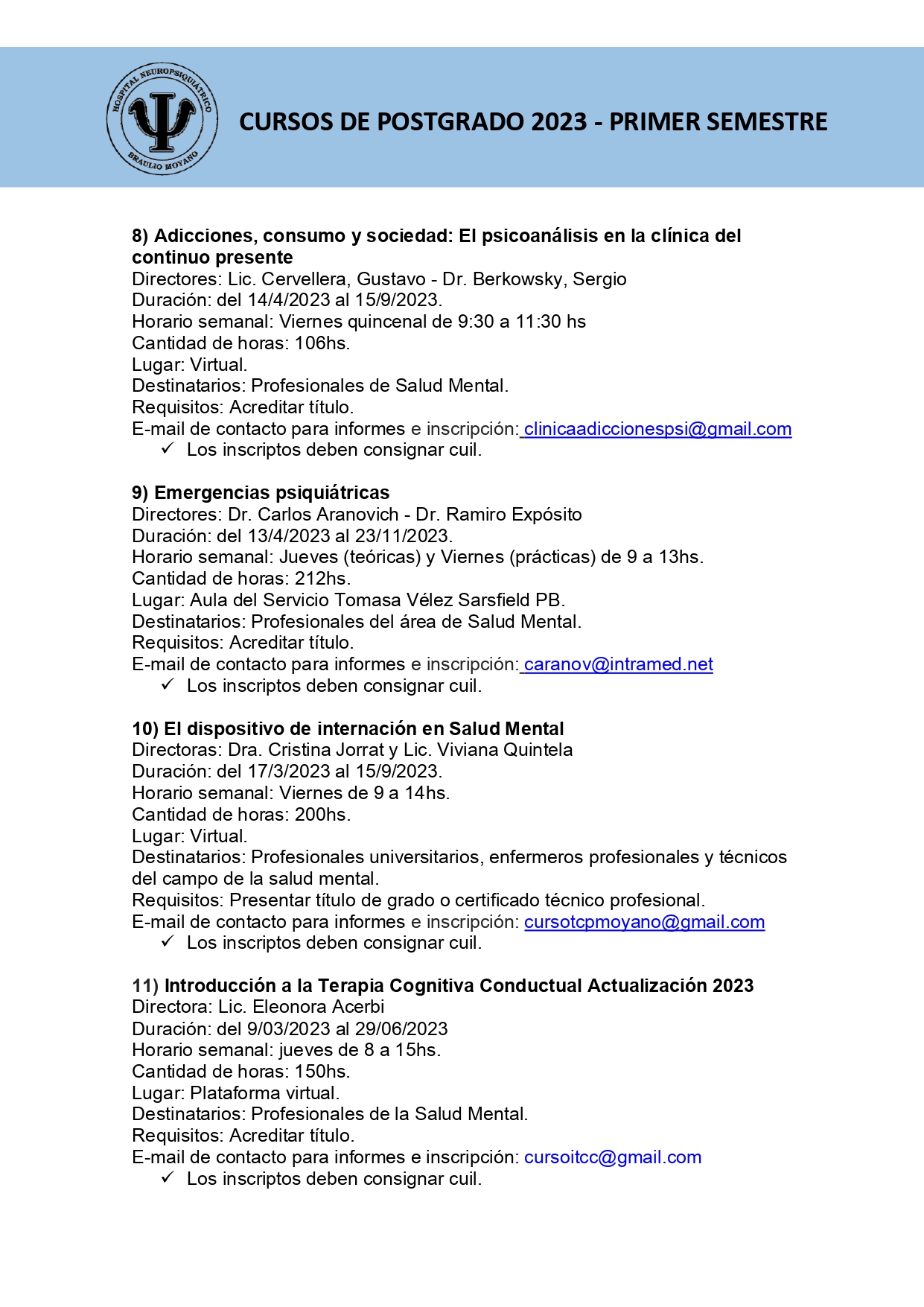 CURSOS DE POSTGRADO 2023 - Primer Semestre - 3