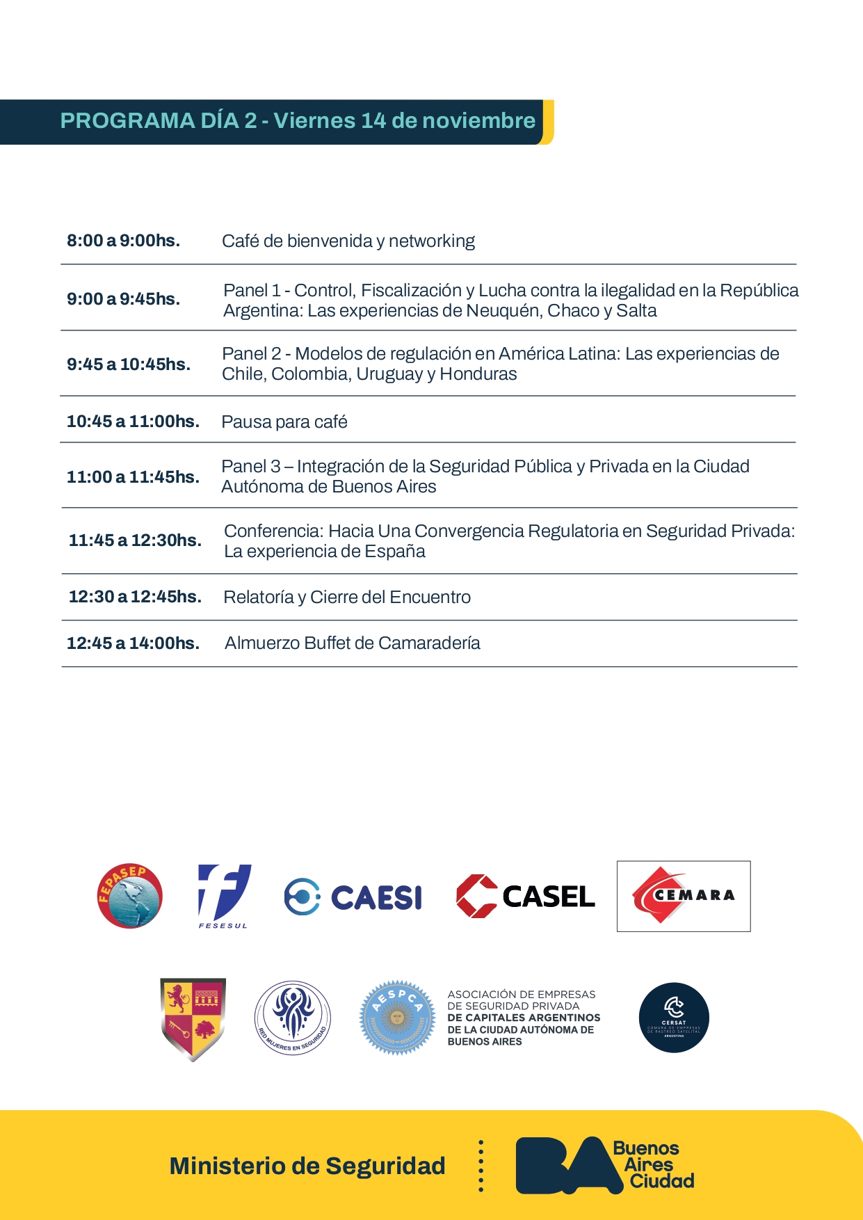 programa ENIRS 2do dia