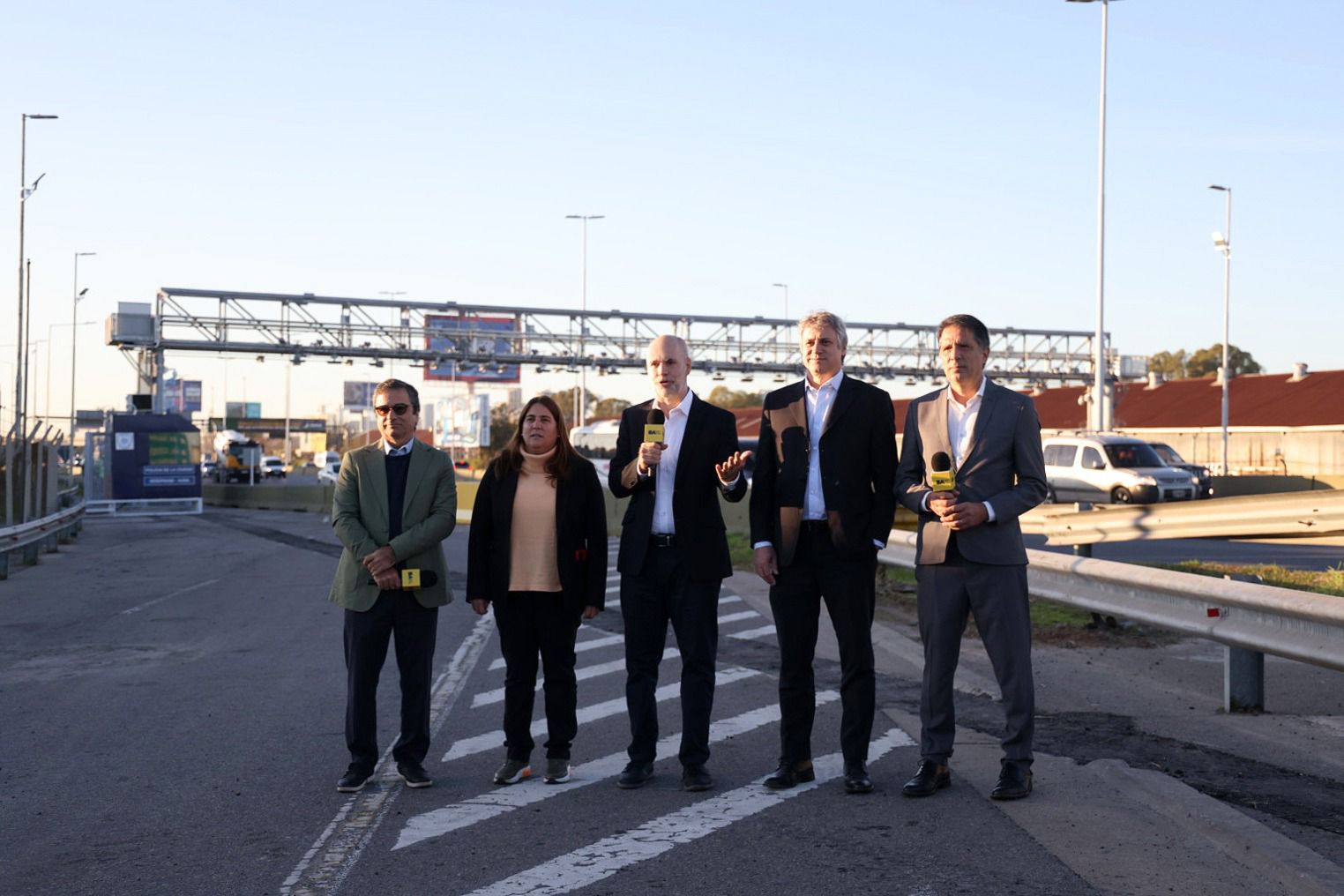 Rodríguez Larreta inauguró la primera autopista inteligente para vehículos particulares, sin cabinas de peaje
