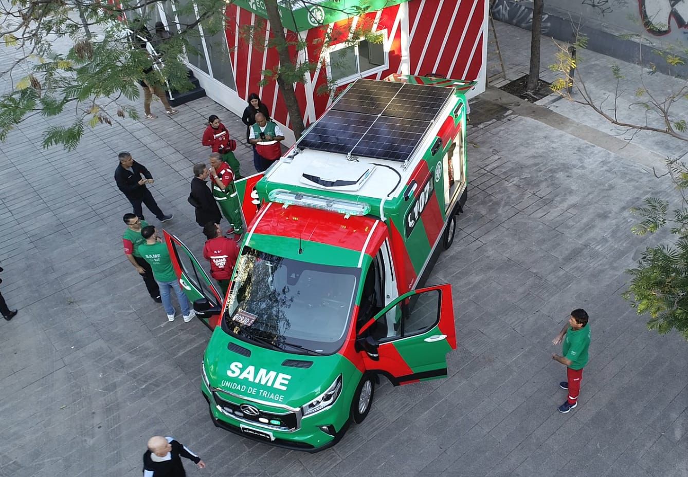 El SAME abrió una base operativa en Once