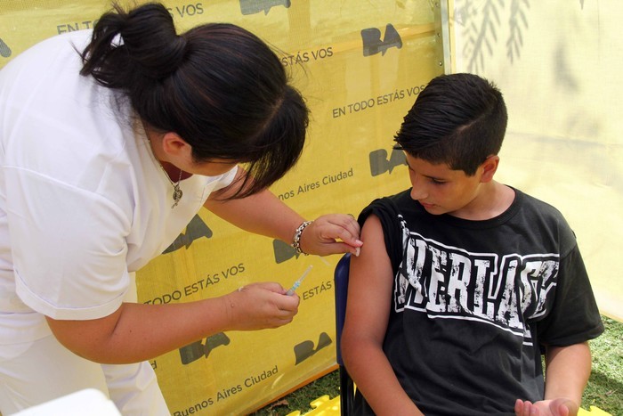 Campaña de vacunación antigripal en Recoleta