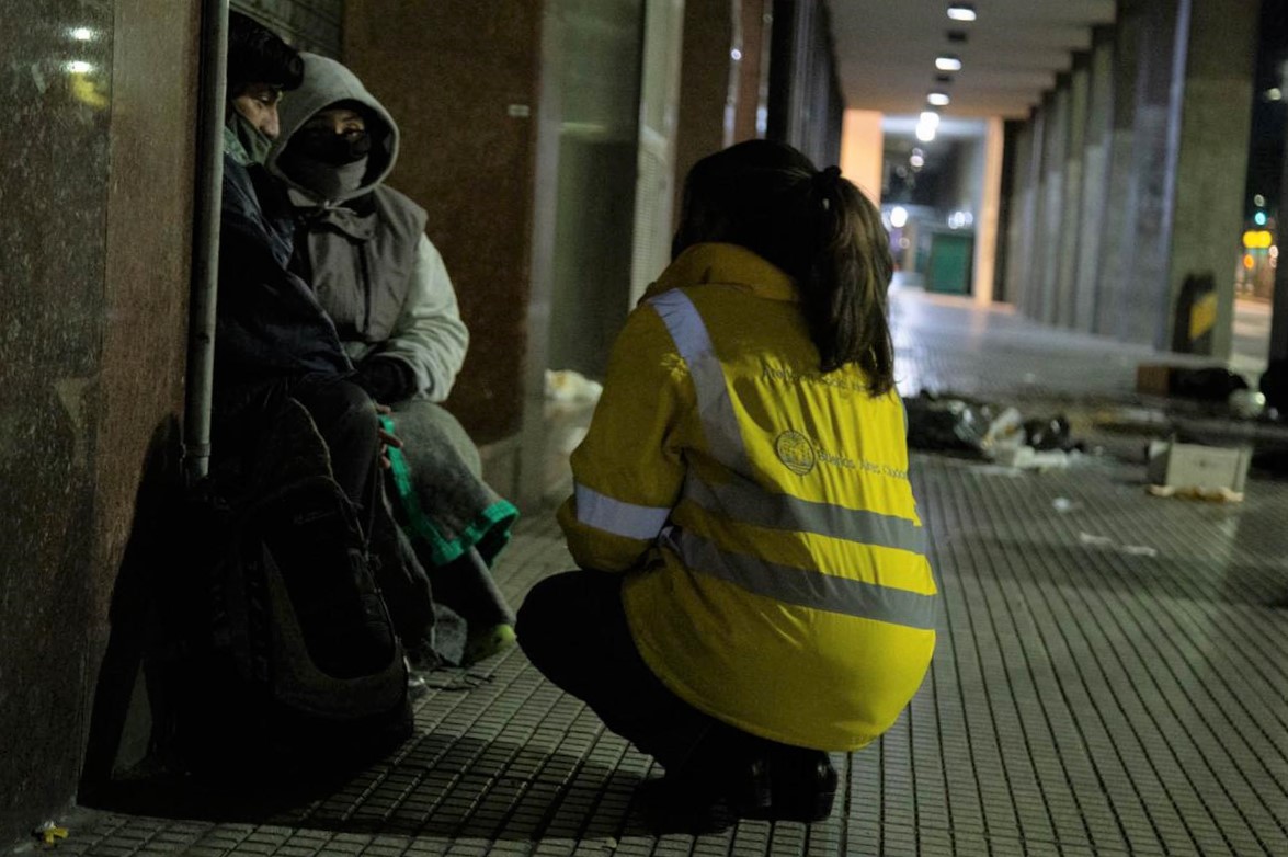 El Gobierno porteño realizó el censo anual de personas en situación de calle