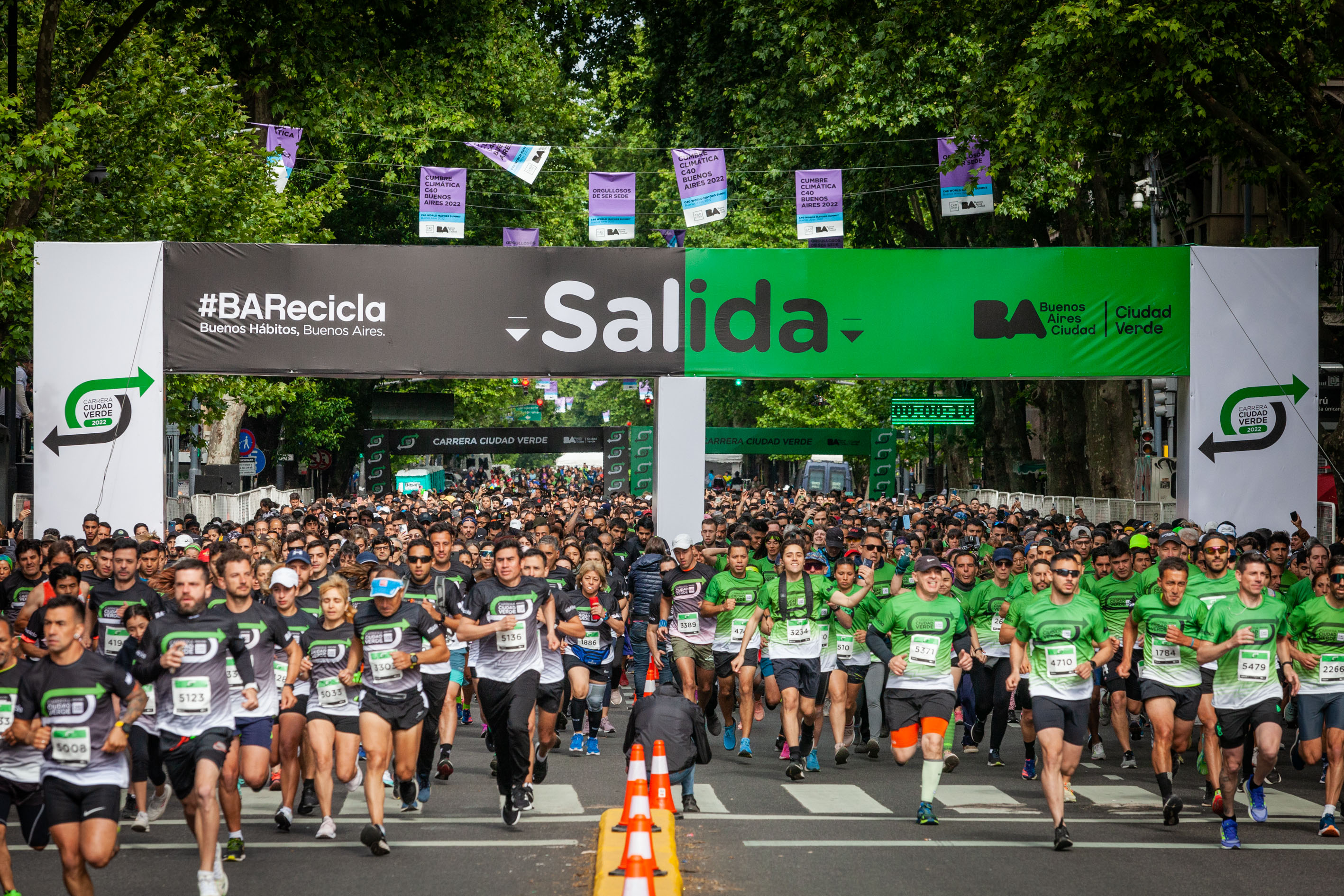 Más de 9.000 personas corrieron la Carrera Ciudad Verde Edición C40
