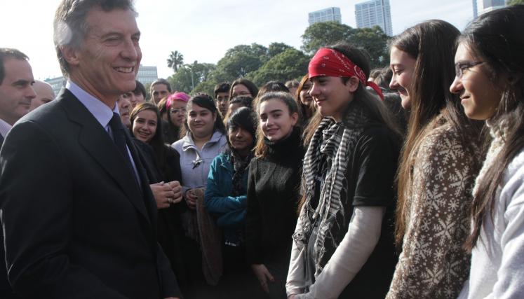 El jefe de Gobierno porteño, Mauricio Macri, encabezó el acto oficial en el que se conmemoró el 432ª aniversario de la fundación de la Ciudad de Buenos Aires. Foto: Mariana Sapriza-gv/GCBA