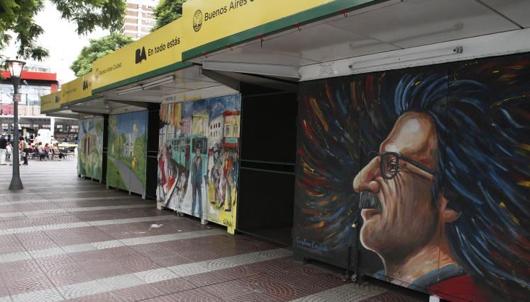Los nuevos murales de la Plaza Primera Junta. Foto. Secretaría de Gestión Comunal y Atención Ciudadana.